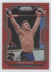 2021 Panini Prizm UFC Red Prizm /275 Drew Dober #22 Rookie RC