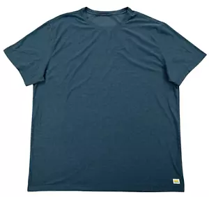 Vuori Mens Strato Tech Tee Shirt Short Sleeve Size XL Indigo Blue Athletic V126 - Picture 1 of 5