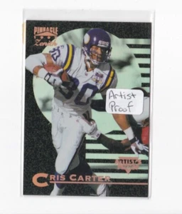 CRIS CARTER 1997 PINNACLE ZENITH FOOTBALL-ARTIST PROOF PARALLEL SHORT PRINT CARD - Picture 1 of 24