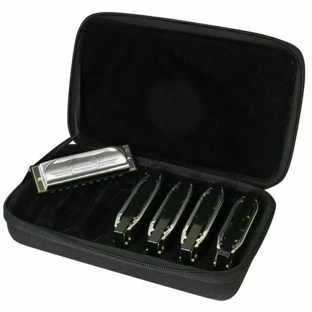 Hohner Case of Special 20s Harmonica 5-Pack-Black/Silver SPC
