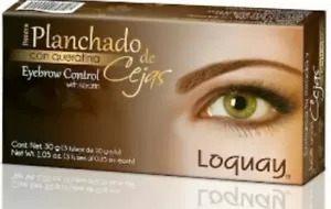 PLANCHADO DE CEJAS CON QUERATINA LÒQUAY-EYEBROW CONTROL WITH KERATIN KIT 3 TUBES - Picture 1 of 3