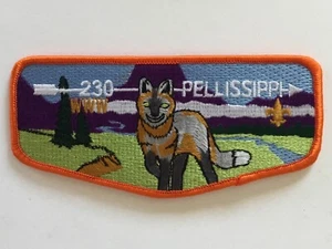 Pellissippi Lodge 230 Orange Border pocket flap - Picture 1 of 1