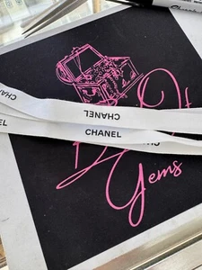 2 Yards of Chanel Gift Wrap Ribbon  100% Authentic - Picture 1 of 2