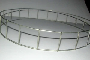 Kurtain Kraft WREATH BASE metal 14" diam 2" tall w/2x2" vertical holes (sew rm) - Picture 1 of 6