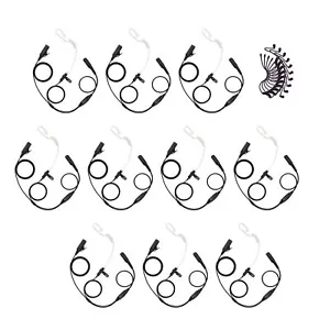 Auriculares de radio de dos vías de seguridad pública de 2 cables 10 PS para Motorola DP3441 TETRA - Imagen 1 de 6