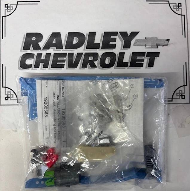 NEW GM OEM 07-20 AVALANCHE FRONT DOOR LOCK HARDWARE- LOCK CYLINDER GMC 20825032 - Image 1 of 1