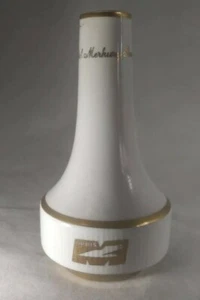 Vintage HOTEL MERKURY POZNAM ORBIS Poland Dining Room Bud Vase CHODZIEZ Gold MCM - Picture 1 of 11