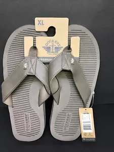 NEW Dockers Flip Flop Sandal Thong Taupe Brown Men's Size XL 11-12 NWT - Picture 1 of 11
