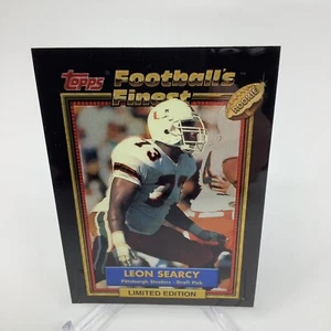 1992 Finest #41/44 Leon Searcy STEELERS - The U Miami - Picture 1 of 2