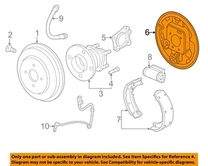 GM OEM 12-22 Sonic,Trax Rear Suspension Brake Components-Backing Plate 94553900 - Picture 1 of 2