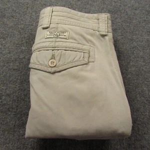 Polo Ralph Lauren Shorts Men 46Bx10 Cargo Beige Pockets Distressed Quiet LuxuryB - Picture 1 of 13