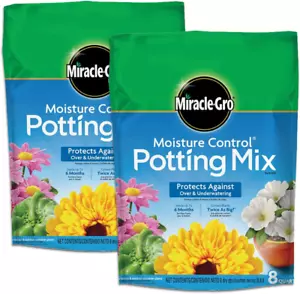 Moisture Control Potting Mix 8 Qt., Protects against over and under Watering Con - Picture 1 of 10