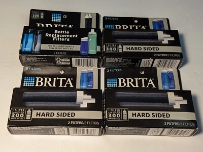 Lot 4 Boxes Brita Replacement Filters Hard Sides. 2 Each Box Total Of 8 Filters  - Image 1 of 4