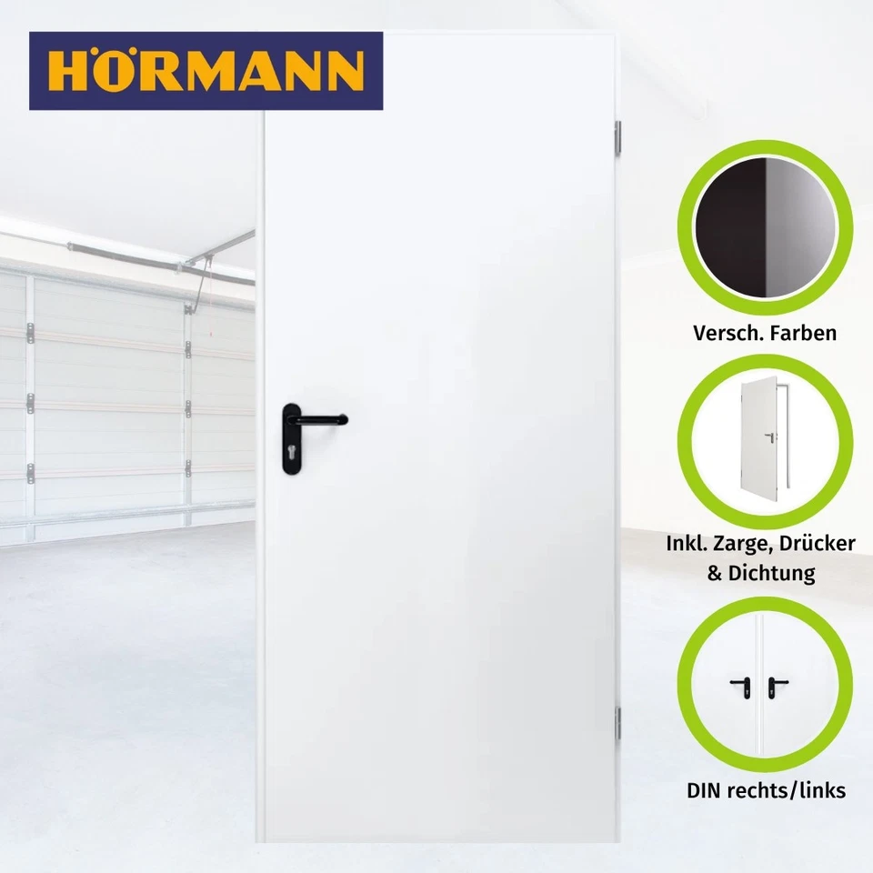 Hörmann Stahltür mit Zarge ZK-Tür Sicherheitstür Nebeneingangstür Kellertür