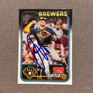 JOEY ORTIZ Signed Autographed 2024 Topps Update Series Card MIL Brewers #US257 - Picture 1 of 1