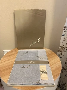 Vintage Hanes verstärkt transparent 415 M 3 Paar marineblau Größe 10 1/2 M brandneu  - Bild 1 von 16