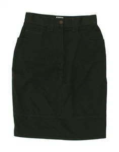 MOSCHINO Womens Pencil Skirt IT 40 Small W26 Green Cotton CL26 - Picture 1 of 4