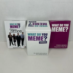 KONVOLUT 3! What Do You Meme? Party Kartenspiel für Erwachsene + 2 Erweiterungen Büro Memes - Bild 1 von 3