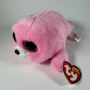 Ty Plush Beanie Boos Pierre Pink Harp Seal 7" 2016 Stuffed Animal Toy - Picture 1 of 12
