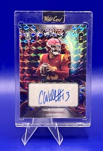 2023 Wild Card American Metallix CALEB WILLIAMS 1/1 Rookie Auto Mega Fractal - Bild 1 von 15