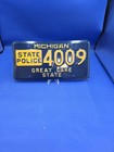 MICHIGAN STATE POLICE LICENSE PLATE 4009 EXTREMELY HARD TO FIND