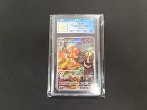 (POP 8) CGC 10 PERFECT Pyroar 077/073 Art Rare Triple Beat Pokemon Japanese Card - Picture 1 of 2