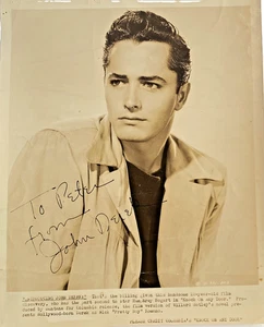 John Derek Filmstar Vintage 8x 10 Zoll Signierter Silbergelatine Fotodruck - Bild 1 von 2