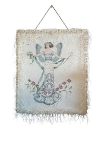 Finished Mirabilia "April's Blue Diamond Fairy" Cross Stitch by Nora Corbett - Picture 1 of 15