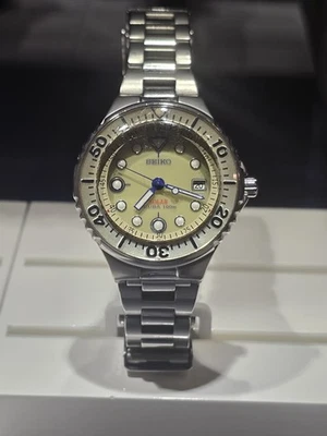 Seiko Jewelfish V145-0H40 Date Air Divers 100m Solar Mens Watch  Working  - Image 1 of 4