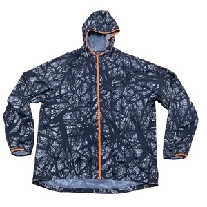 NIKE Forest Tree Print Camo Windbreaker Übergangsjacke Herren 2XL grau FA151204SIV - Bild 1 von 21