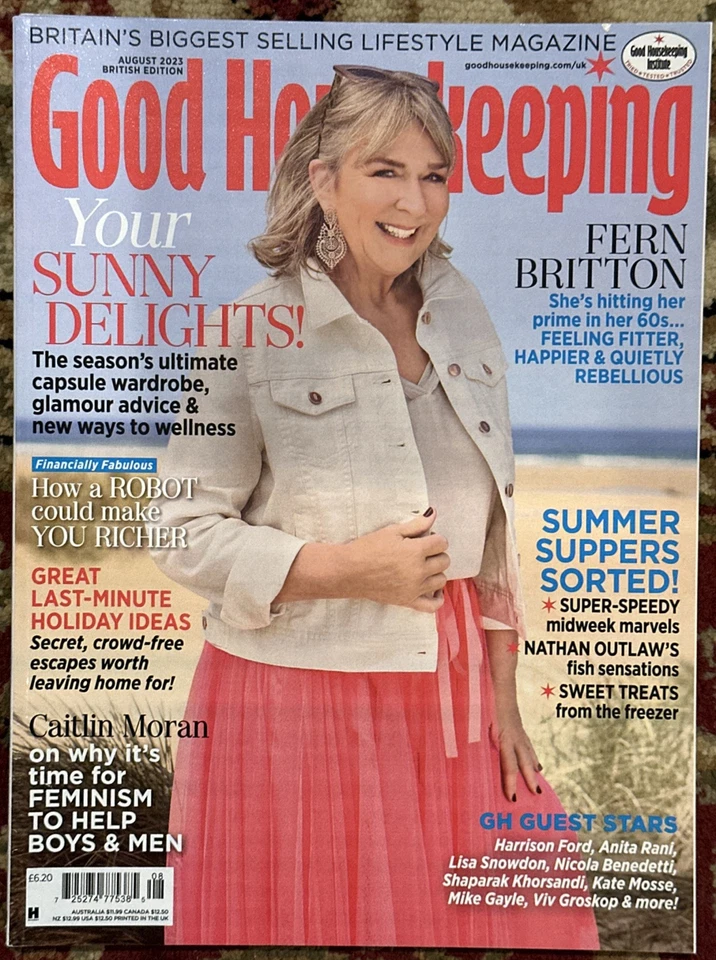 GOOD HOUSEKEEPING MAGAZINE  British Edition August 2023 Fern Britton — 第 1/1 张图片