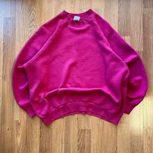 Vintage 80s blank pink sweatshirt | size S In men's, medium in women's - Picture 1 of 5