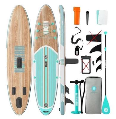 Niphean Inflatable rowing board with SUP accessories, non-slip EVA cover, 10ft 6 - Image 1 of 4