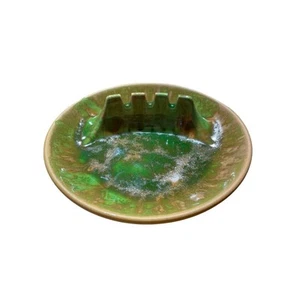 Vintage Hyalyn Porcelain Ashtray. GORGEOUS colors! Cork Bottom. USA #44 Barware - Picture 1 of 5