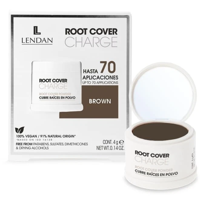 LENDAN - Root Cover Powder for Gray Hair - Root Cover Charge - 4g - Brown Color Foto 1 de 1