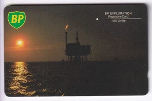 OFFSHORE ECOSSE TELECARTE / PHONECARD .. BP 100U GPT RARE 1BPEA N/G SMALL NOTCH - Picture 1 of 2