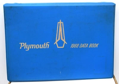 1968 PLYMOUTH DATA BOOK ~ Fury Barracuda Valiant GTX Road Runner ОРИГИНАЛЬНЫЙ MOPAR - Изображение 1 из 4