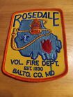 MD - Rosedale Maryland Baltimore County  Fire Rescue  Department Patch