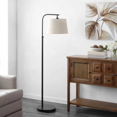 SAFAVIEH Winley Floor Lamp | Oil Rub Bronze | - Image 1 of 4
