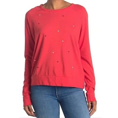 Sudadera Sundry Cherry Red Raglán Tiny Hearts NUEVA Para Mujer Talla 2 Mediana Nueva Sin Etiquetas Foto 1 de 4