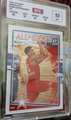 Giannis Antetokounmpo 2020-21 Panini Donruss Optic All-Stars NBA card (RFE:9.0)  - Image 1 of 4