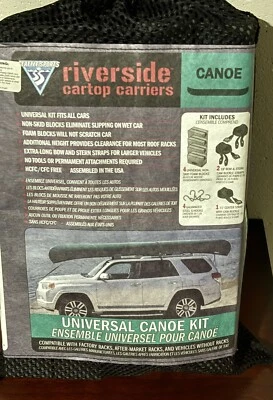 Portador de canoa universal Riverside Cartop Carrier se adapta a todos los autos Foto 1 de 2