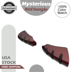 Misterioso protector de mano rojo brillante para Harley Davidson Touring y Softails - Imagen 1 de 10