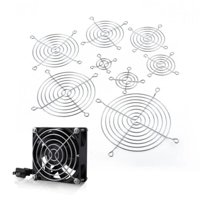 2PCS Fan Grills Metal Computer Fan Dustproof Filter Mesh - Image 1 of 4