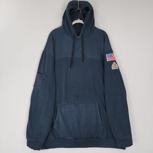 Suéter Bulwark Para Hombres XXL Azul Resistente al Llama Reflectante Pullover Sudadera con Capucha FR - Imagen 1 de 17