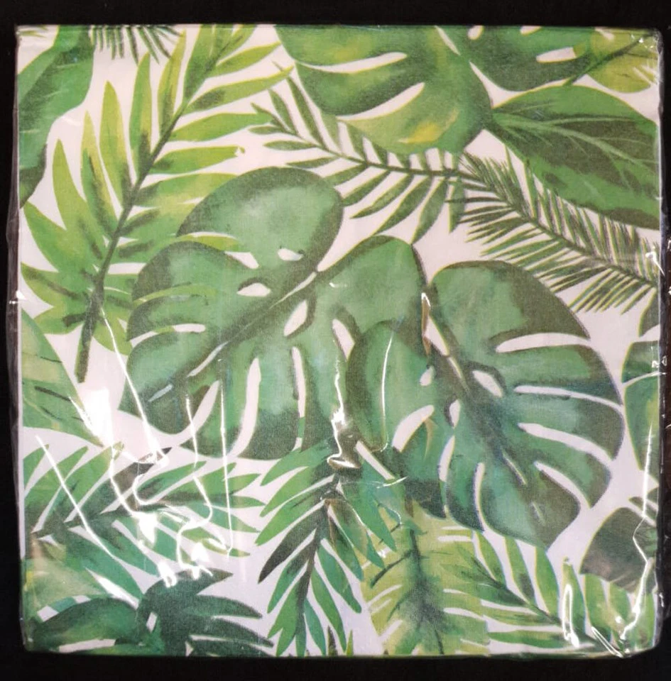 16 X пальмовых листьев бумажные салфетки Гавайских пальмовых листьев тропических праздничные столовые приборы салфетки - Изображение 1 из 1