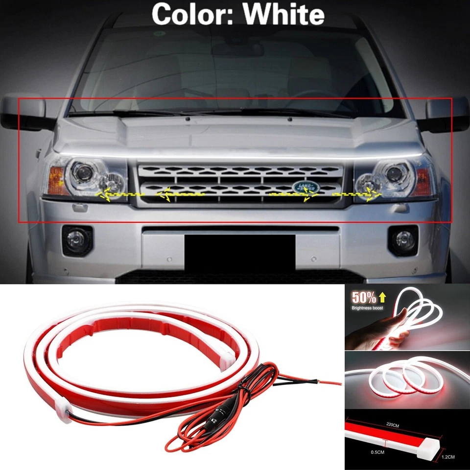 86" Dynamic LED Running Light Hood Strip Ambient Lamp For Land Rover Freelander - Image 1 of 4