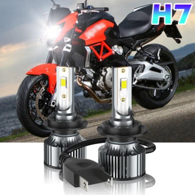 Faro LED para moto Aprilia Shiver 750 900 haz alto/bajo 6500K bombillas blancas Foto 1 de 4