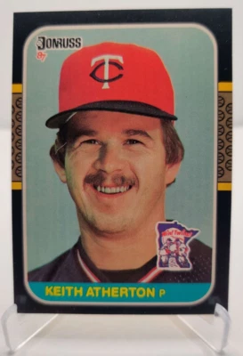 1987 DONRUSS #272 KEITH ATHERTON Minnesota Twins baseball card - Image 1 of 2