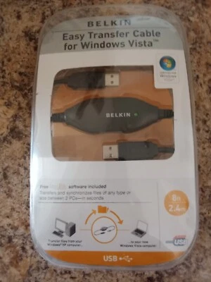 BELKIN Easy Transfer Cable for Windows Vista NEW IN BOX   - Image 1 of 3